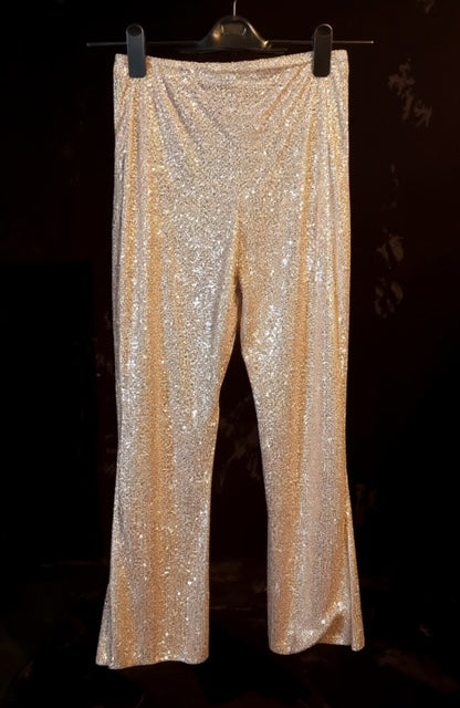 rose gold sequence pants