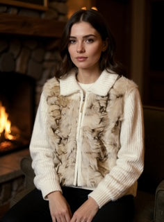 angora sweater jacket