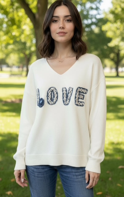 white love sweater
