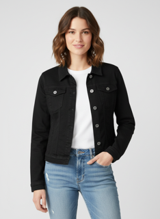 black denim jacket