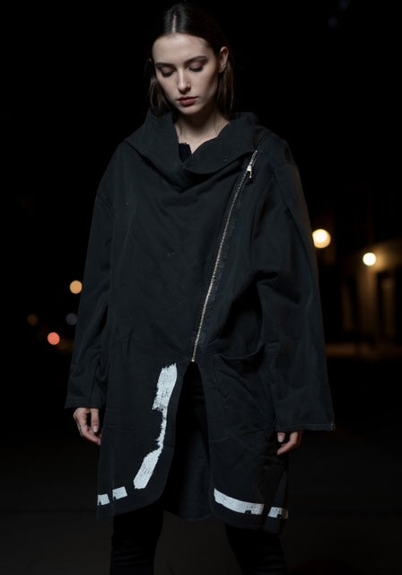 sweater jacket with zipper