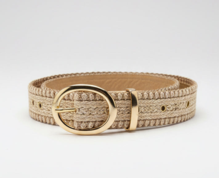 Woven Braided Buckle Belt