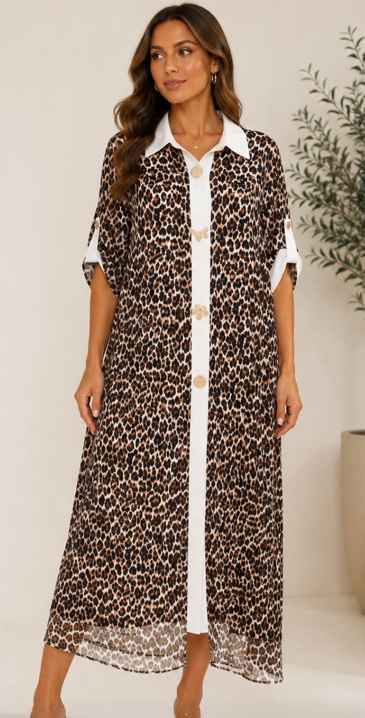 animal print dress