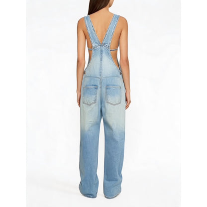 Sunny Bloom Denim Dungarees