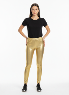 metallic gold leggings