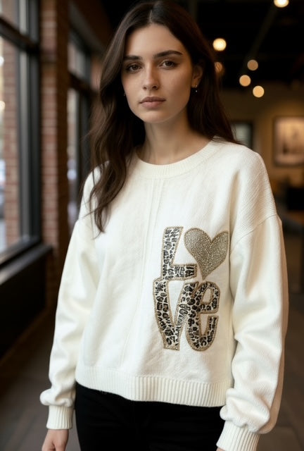 white love top with heart design