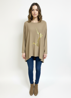 Sophie round neck knit top