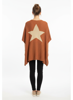 terracotta cape with star