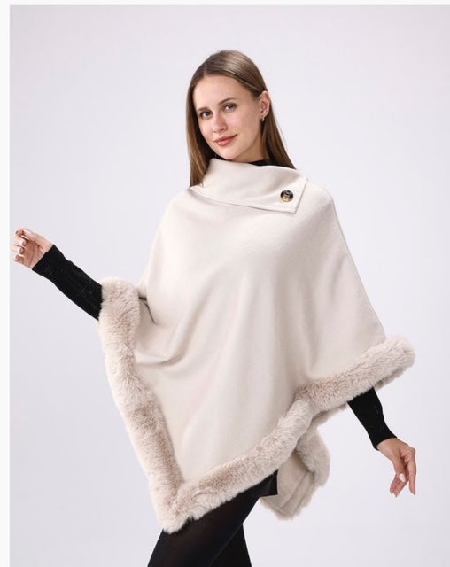 beige poncho
