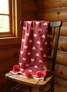 real rabbit fur pom pom scarf