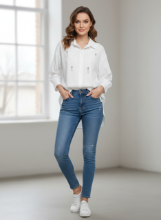 white blouse with stones