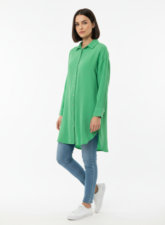 basic oversize lime green blouse
