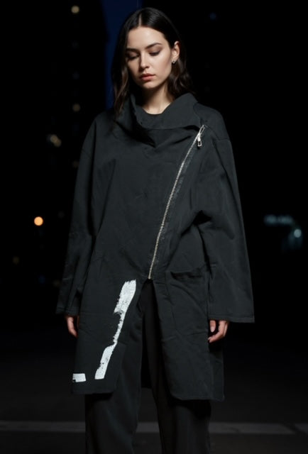 sweater jacket with zipper