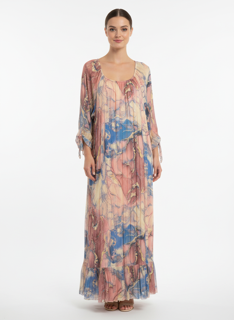 multi color maxi dress