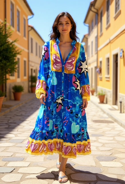 multi color max dress