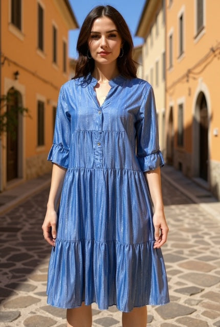 blue dress with sparkles
