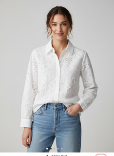 white eyelet blouse