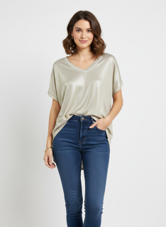 Soft Sands V-Neck Knit Top