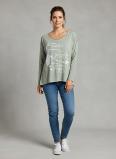 sequence shooting star long sleeve top