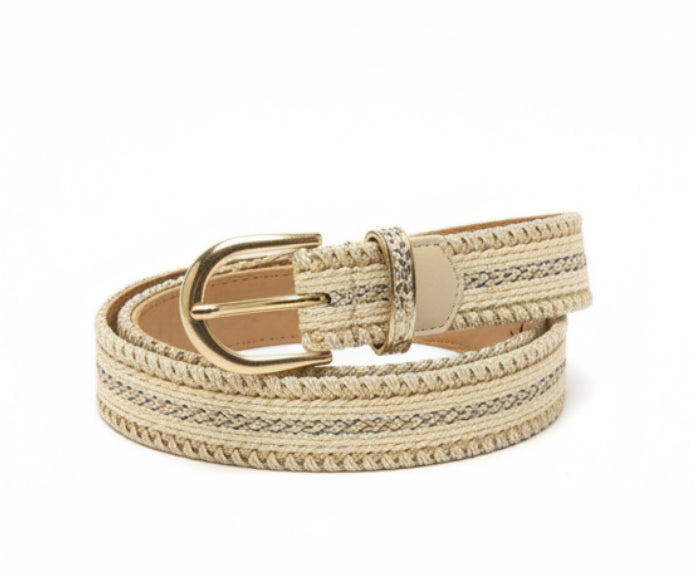 Woven Braided Buckle Belt