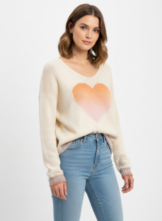 heart knit top