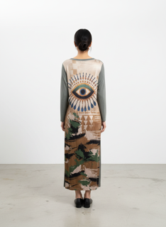 knit evil eye dress
