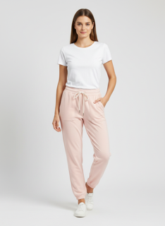 pink jogging pants