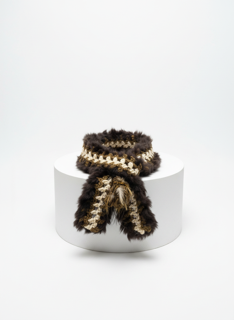 Alpine Luxe Faux-Fur Crochet Neck Warmer