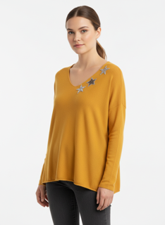 light star knit top