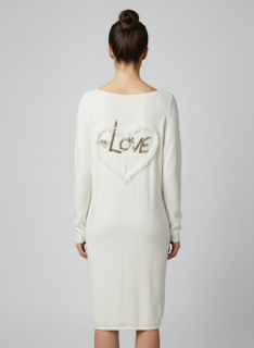 love white knit dress
