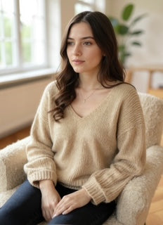 sand knit sweater