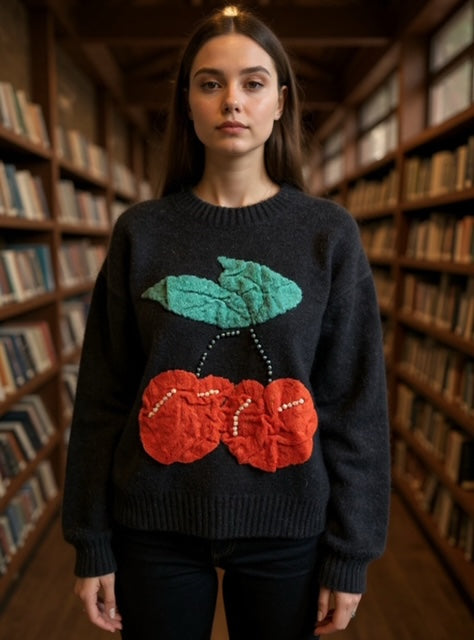 black cherry sweater